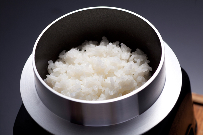 Exceptionally delicious kamadaki rice!